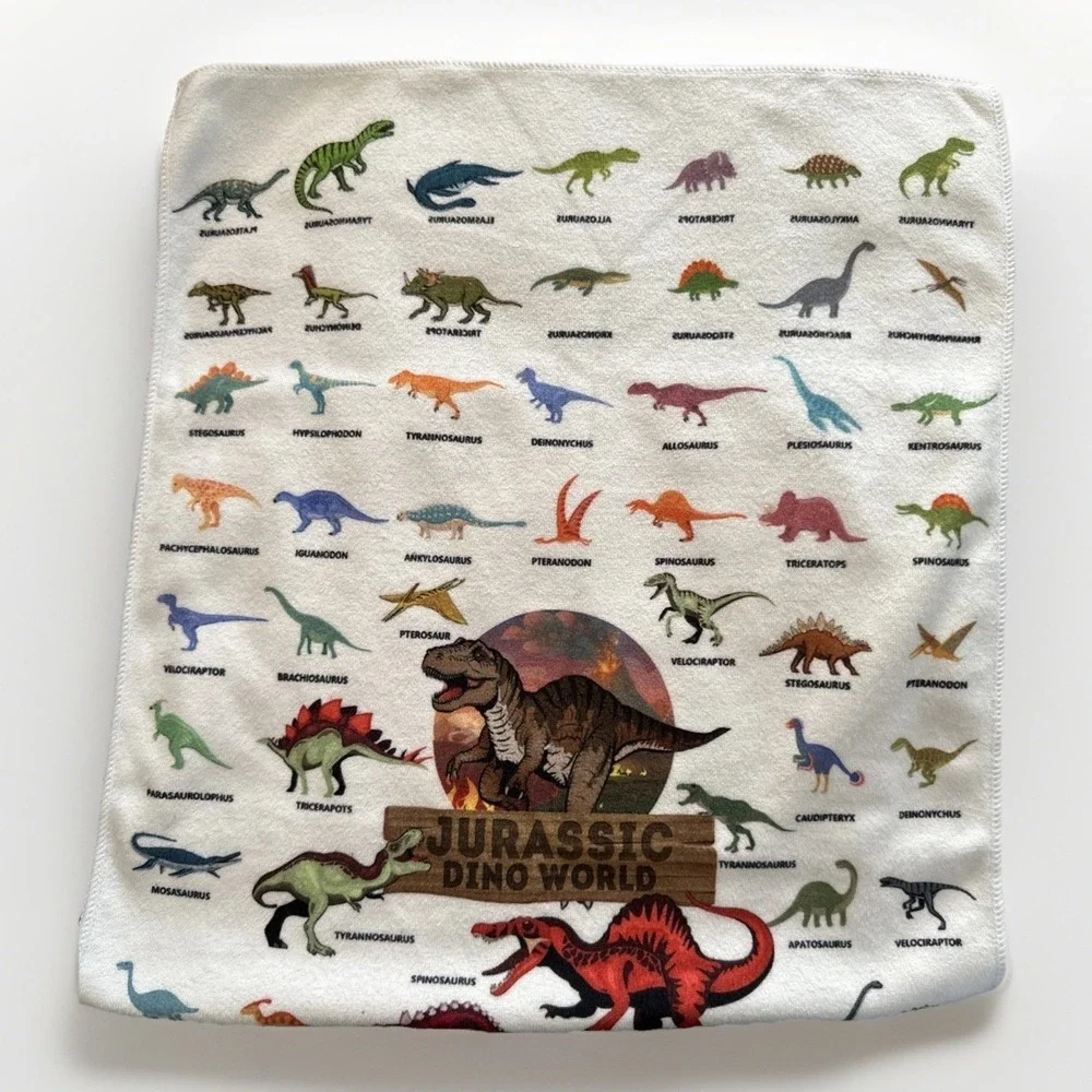 Jurassic Park Dino World Hand Towel Tyrannosaurus Rex Soft‎ 27 X 15